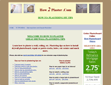 Tablet Screenshot of how2plaster.com